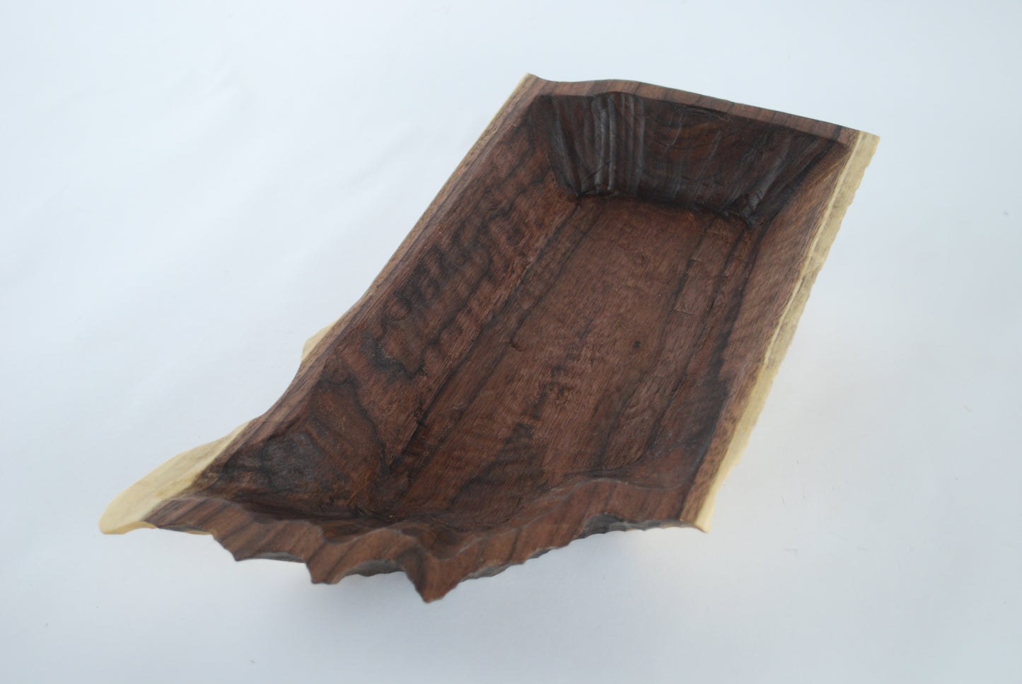 Carved Indiana Walnut Bowl