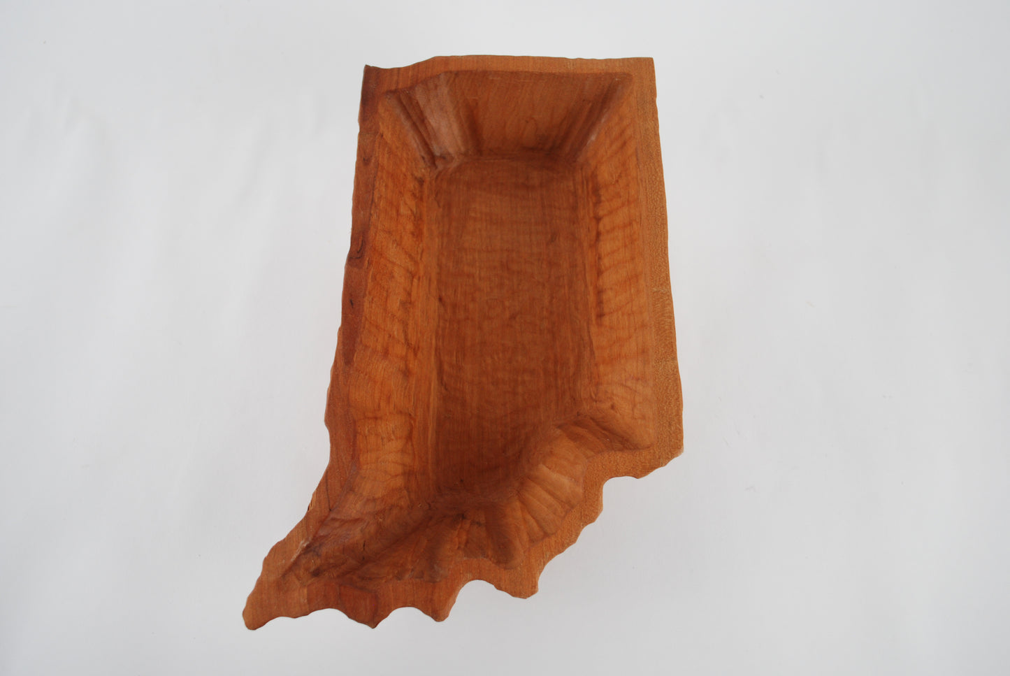 Carved Cherry Indiana State Bowl