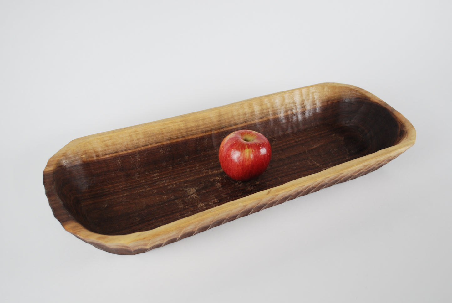 Carved Walnut Bowl