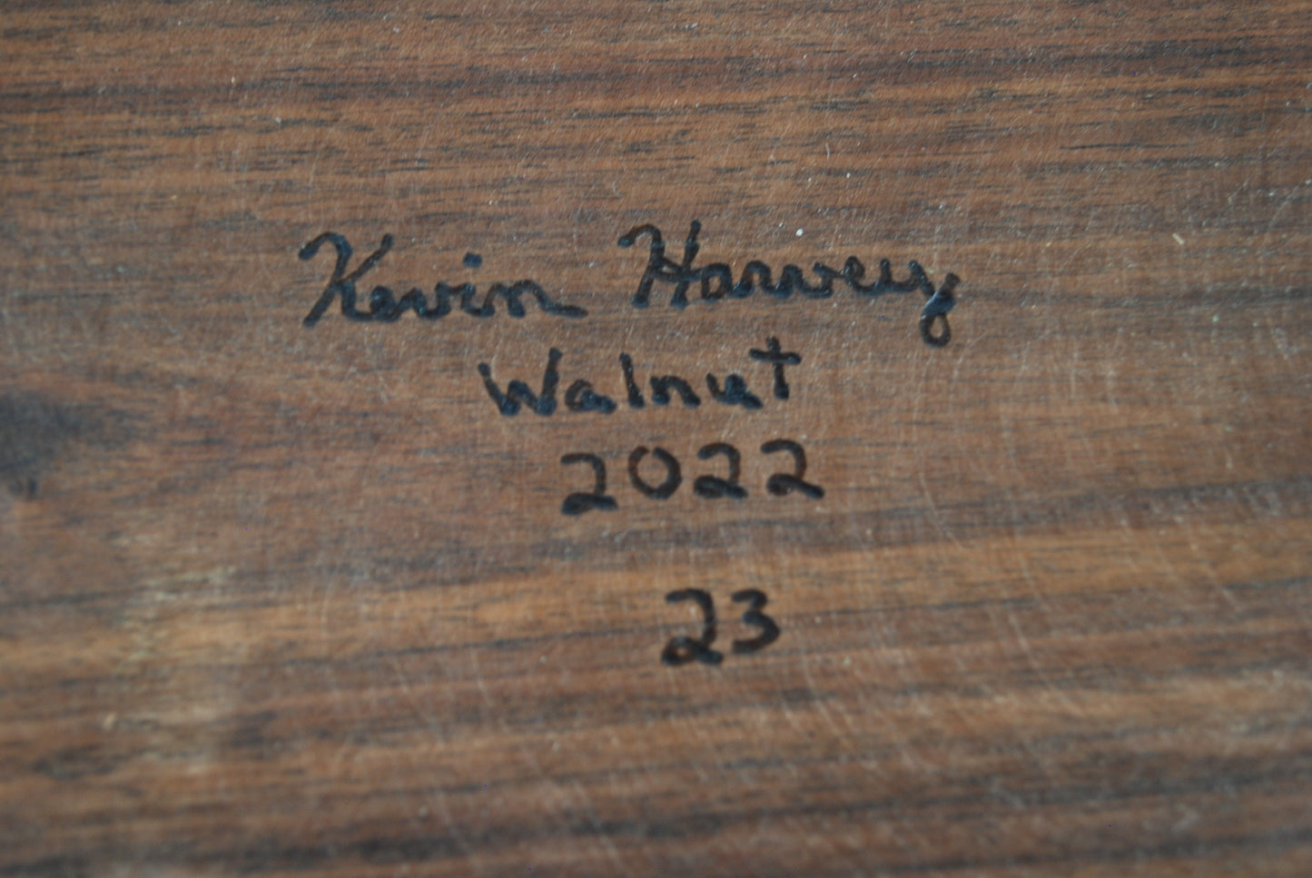 Carved Walnut Bowl