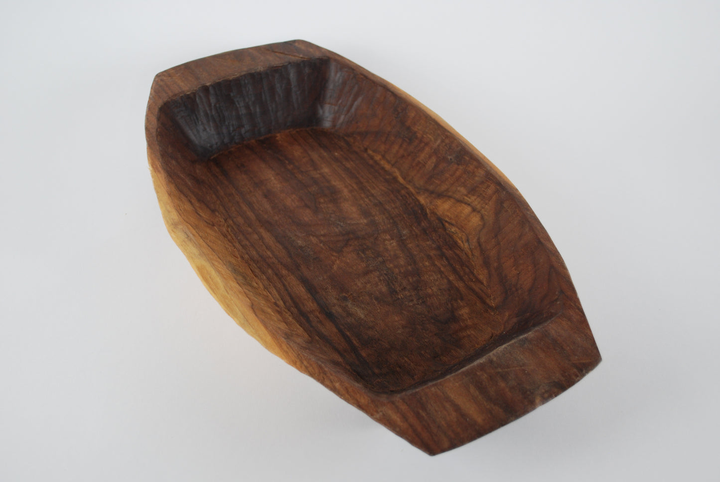 Carved Walnut Bowl