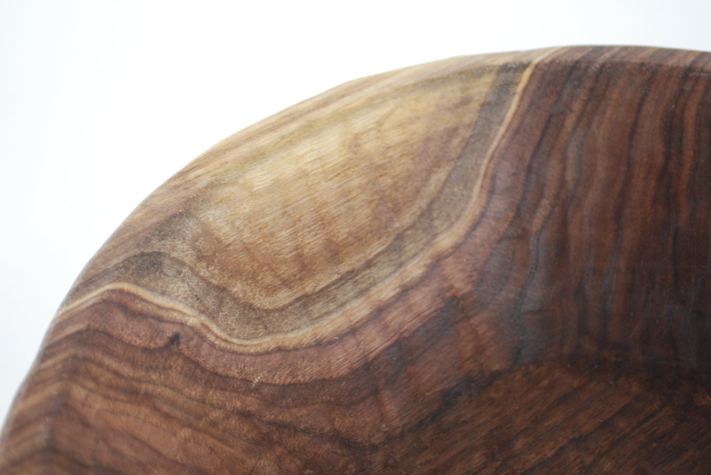 Carved Walnut Bowl