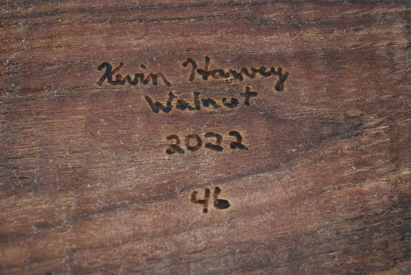 Carved Walnut Bowl